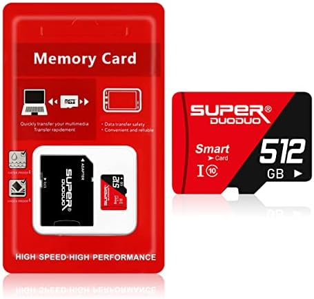 512 GB Micro SD CARTE High Speed ​​Class 10 Micro SDXC UHS-I CARTÃO DE MEMÓRIA PARA WYZE, GOPRO ， Smartphone, Tabela com