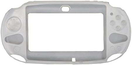 Ostent Protetive Silicone Soft Capa Pouch Skin para Sony PS Vita PSV PCH -2000 - Color White