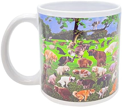 Island Dogs Giant 22 onças de cocô de cocô de caneca de café cerâmica - canecas de café engraçadas para amantes de cães de qualquer