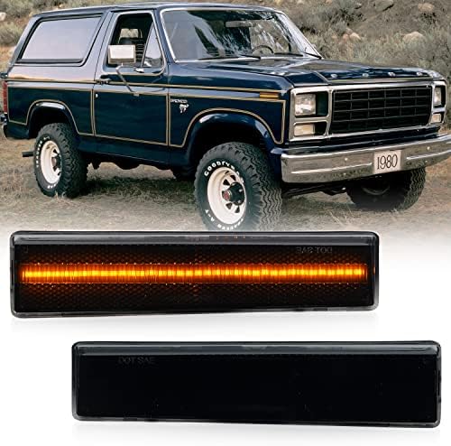 NSLUMO LED LIVERSOS SUBSTITUIÇÃO DE LUZES DE LED para 1980-1986 F'ord Bronco F150 F250 F350 âmbar LED Fender marcador