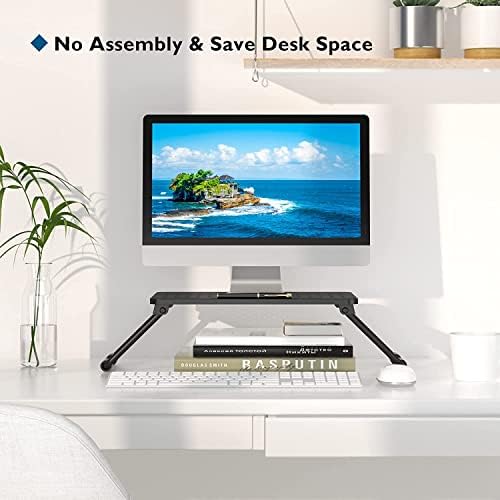 BONTEC 2 MONITOR PACK STAND RISER, 4,72 STANGE DE MONITOR HOMENTO PARA DESCURS, RISE MONITOR DE COMPUTADOR STAND com plataforma