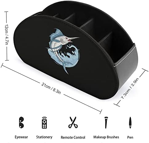 Angler Fish Marlin TV Impresso TV Remote Organizer Box Control titular