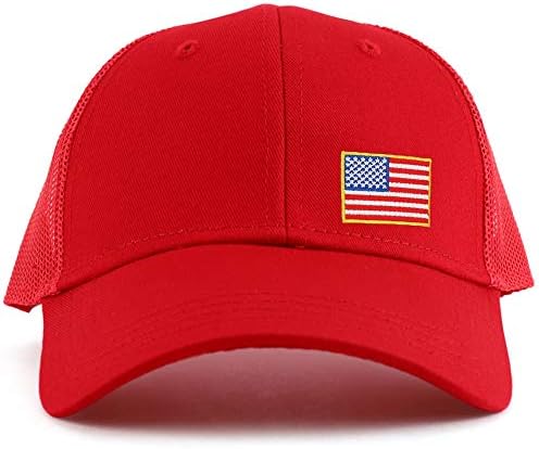 Armycrew Pequeno Amarelo American Bandeira Americana Patch Tamanho da juventude 6 Painel Trucker Cap