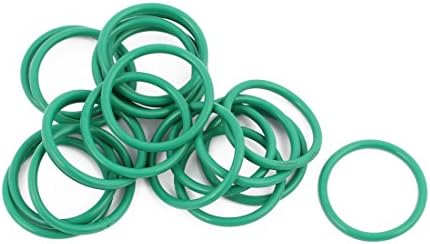 Aexit 20pcs vedações verdes e o O-rings 22mm x 1,9 mm Resistência ao calor resistente a óleo NBR NBR NITRIE