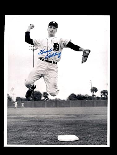 Frank Bolling assinado 1960 8x10 Detroit Tigers Original Wire Photo Autograph