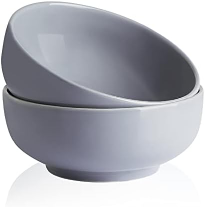 Sweejar 2.8 Quart Porcelana Serviço de tigelas para salada Sopa de macarrão, tigela de cerâmica de 9,8 polegadas Conjunto para uso