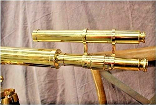 Craft International Brass Floor Standing Griffith Astro Doubel Barrel Antique Telescópio 39 polegadas