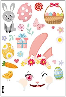 Cakina fotografia adesiva coelho adesivo de vidro decalque decalque decorações de férias primavera quarto quarto casa decoração de cozinha de cozinha adesivos positivos para adultos