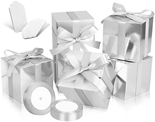 Doyide Gold Gift Boxes 5x5x5, 30 caixas de presente de papel com tampas para presente, caixa de proposta de dama de honra, caixas