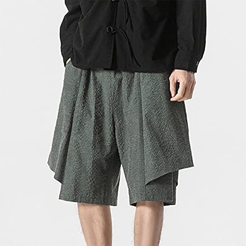 Shorts de basquete miashui para homens embalam linho de algodão casual de algodão shorts masculinos shorts masculinos