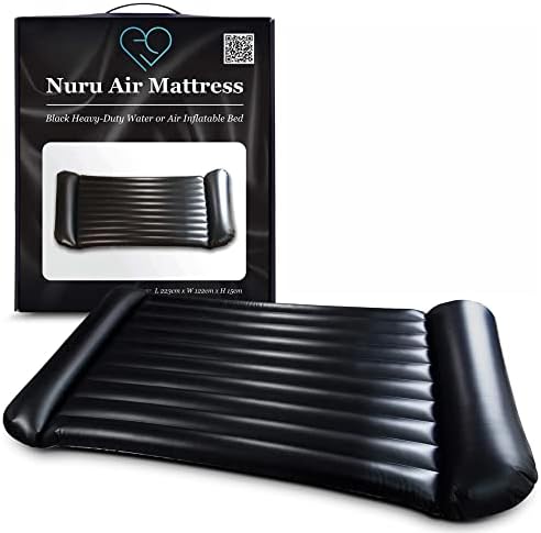Colchão de ar inflável de massagem | Preto Durável PVC impermeável | 88in x 48in x6in