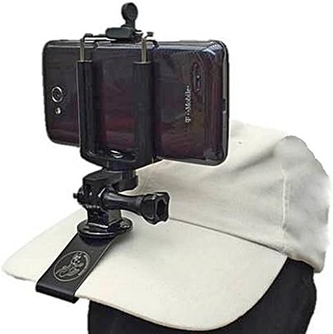 Streamaroo para o GoPro® Removable Hat Mount+Adaptador de tripé+montagem em smartphone. Desliza para o bola, sem tiras