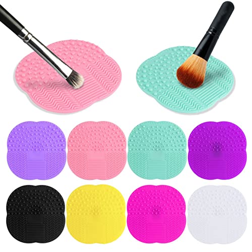 Almofada de limpeza de escovas de maquiagem com sucção xícara de lavacber screbber pad ferramentas de beleza ferramentas de lavar acessórios de maquiagem