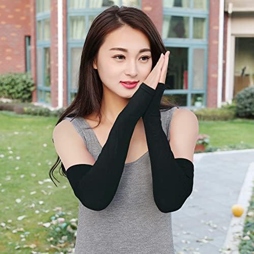 Bellady Women Outdoor Sun Block Block macio mangas de braço comprido luvas sem dedos