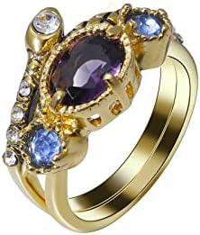 2023 Nova pedra para mulheres azuis engajados anel de zircão jóias anel brilhante anéis de jóias de moda redonda