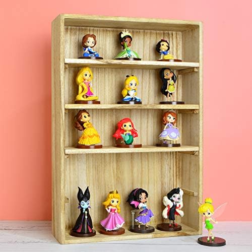 Design Ikee Design prateleiras de exibição de parede de madeira rack para figuras, óculos de tiro, lata de especiarias ou coleta,