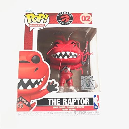 Jamaal Magloire assinou o raptor Funko POP PSA/DNA Toronto Raptors autografados - figuras autografadas da NBA