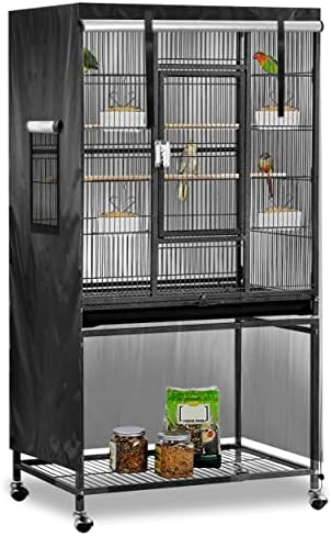 Knuti Universal Bird Cage Capa Good Night Blackout 51 x 38 x 23,5 polegada fina e leve, gaiolas de animais pequenos cobrem