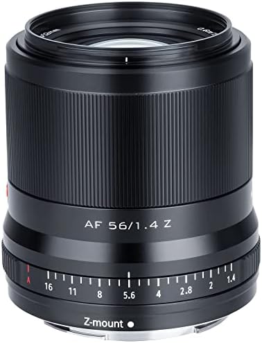 Viltrox 56mm F1.4 Z Mount APS-C Lente automática Foco grande lente de abertura com suportes de motor STM Compatível para lentes de olhos Z Camera ZFC Z5 Z5 Z5 Z5