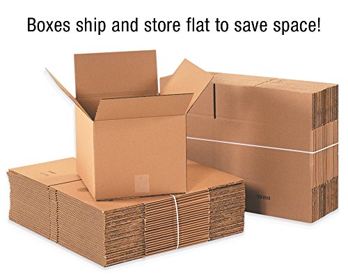 Caixas de fornecimento de escolha Caixas duplas de parede dupla 6 L x 6 W x 6 H, 15-pacote | Caixa de papelão ondulada para embalagem, movimentação e armazenamento
