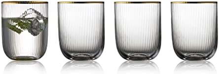 Lyngby Glass 12050 Palermo Gold Tumbler de 4, 11,8 fl oz