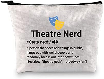 MBMSO Teatro Presentes Teatro Nerd Makeup Bag Drama Gifts Broadway Gifts Musical Teatro Amante Presente Comédia Máscaras de tragédia