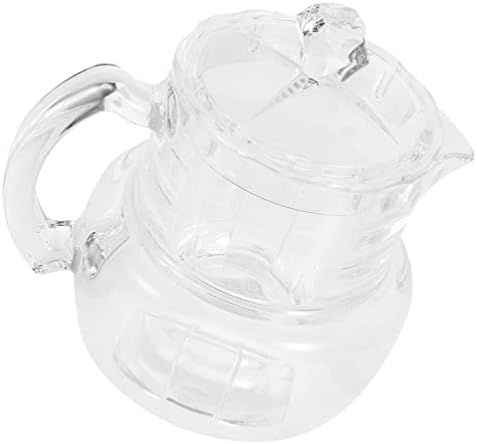 Topbathy acrílica jarra de mel panela: 1 conjunto transparente - acrílico jar jarra de colméia de mel com tampa e alça