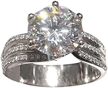 Anéis da moda de Yistu para mulheres mulheres para namorada The Bride Ring Ring Special Engagement Jóias Anéis de pedra