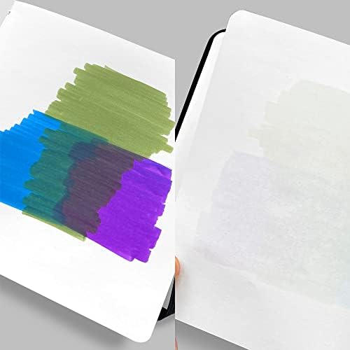 Quadrado 5x5 Padra de papel de marcador à prova de sangramento, 110 gsm/67 lb de tinta álcool Bristol Paper Sketchbook, Handmade