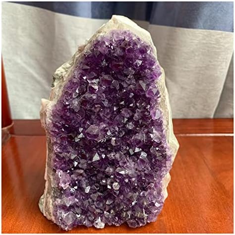 Belo cluster de ametista natural Quartz original Crystal Spirit Energy Stone Stone Home Decoration Purple Feng Shui Stone Exorcise Mal Spirits Dinheiro Desenho Semiprecioso