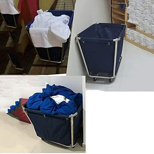Maryaz Movable Trolleys Removable Sacos com cesta de lavanderia cesto de lavanderia com sacos de tecido removível e rodas de