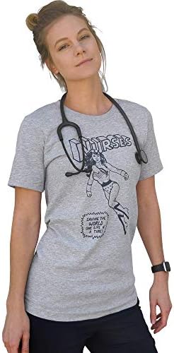 Camiseta de super-herói de enfermeira escobar