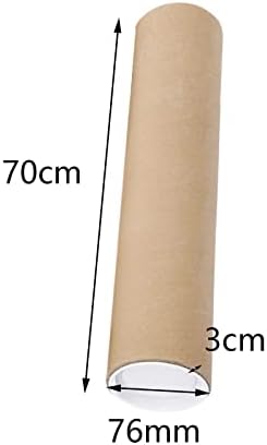 Tubos de correspondência multifuncionais de amplo com tampa de tubo de tubo de papelão tubos postais de embalagem para pinturas de embalagem contêiner de armazenamento frete, 70cm