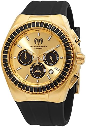 Technomarine Cruise Chronógrafo Quartz Crystal Gold Dial's Watch Men's Watch TM-121144