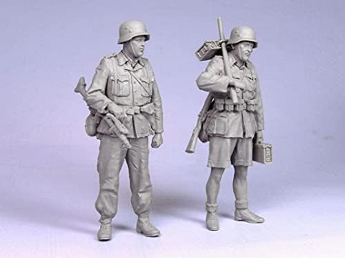 Goodmoel 1/35 WWII Soldado de Resina Alemã de Resina Alemã Kit/Kit em miniatura não montada e sem pintura/YH-3036