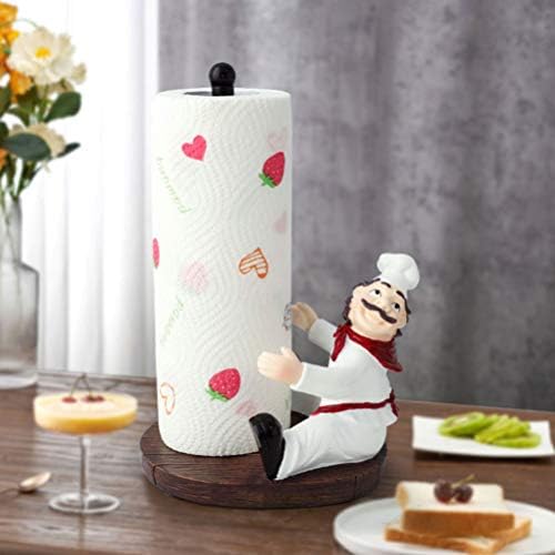 Hemoton Mesa de casamento decoração de papel Toalheiro Distribuidor de papel toalha de cozinha com a mesa de jantar de estátua