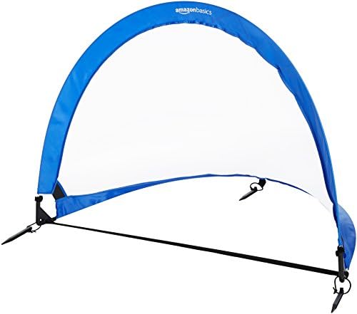 Basics Pop -Up Soccer Goal Net Set com caixa de transporte - 4 pés, azul & Champion Sports Extreme Series Soccer