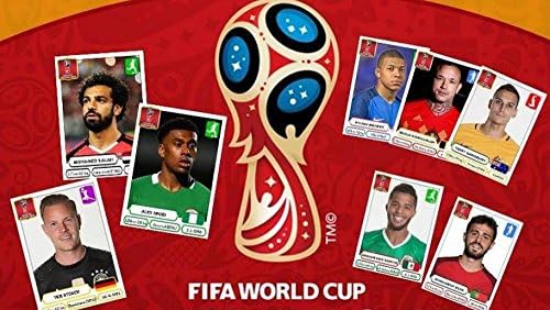 10 pacotes: 2018 Panini World Cup Russia Soccer Stickers
