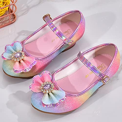 Sapatos infantis com diamante Sandálias brilhantes sapatos princes