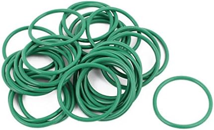 Aexit 50pcs vedações verdes e o-rings 27 mm x 1,9 mm Resistência ao calor resistente a óleo NBR NBR NITRIE