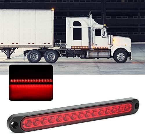 Luz traseira de senyar, lâmpada de freio led de luz ABS TRANSPORTE SINGRO DE SINGRA DE TRANHA DE Lâmpada de freio Alta 15 Leds 10-30V Conjuntos automotivos