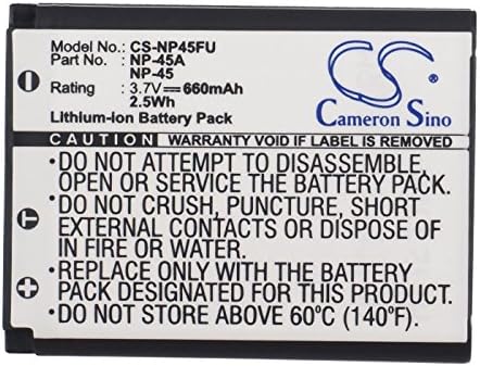 Substituição de 660mAh para Fujifilm Finepix JX200, Finepix JX205, Finepix JX250, Finepix JX255, Bateria Finepix JX280, P/N