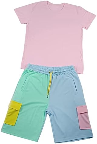BMISEGM Summer Tee camisetas masculinas camisa shorts suítes casuais suítes