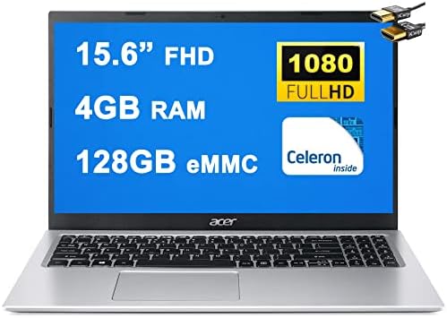Acer Aspire 1 Business 15 Laptop 15,6 ”FHD Comfyview Display Intel Celeron N4500 Processador 4 GB RAM 128 GB EMMC Microsoft 365 Win10