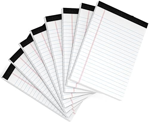 Padds legais 4x6 polegadas College governou pequenos blocos de notas de escrita Pontos de anotações para o trabalho de trabalho,