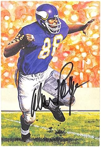 Alan Page assinado Linha de gol de meta Glac autografou os vikings PSA/DNA AI44399 - Cartões de futebol autografados da NFL
