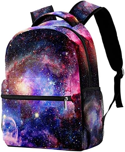 Galaxy e cluster de estrelas Backpacks Boys Girls School Book Bag Travel Caminhando Camping Daypack Rucksack