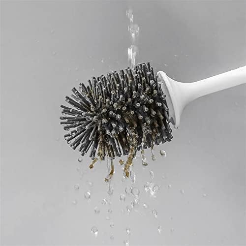 Escova de vaso sanitário zukeems pincel de cabeça de silicone tpr drening drenagem de ferramenta limpa montagem de parede ou limpeza