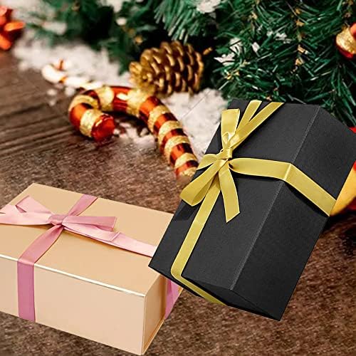 Caixa de presente de olixuzuzh 2 pacote 11 ”× 8” × 3,6 ”com tampa de fechamento magnético, caixa de presente decorativa de luxo com cartão -presente, envelope, fita para o Natal do Dia de Ação de Graças Data de casamento