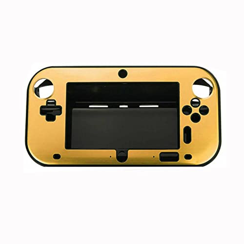 PLÁSTICO DE OURO+Alumínio Casa dura de protetor de proteção inteira de corpo inteiro para Wii U gamepad